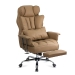 Scaun directorial bej din piele ecologica rezistent pana la 150 de kg OFF 413