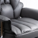 Scaun directorial gri din piele ecologica cu suport pentru picioare OFF 413