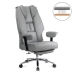Scaun directorial gri rezistent pana la 150 kg cu suport pentru picioare OFF 421