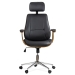 Scaun directorial din piele ecologica OFF 1606 negru