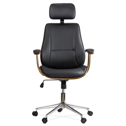Scaun directorial din piele ecologica OFF 1606 negru