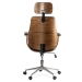 Scaun directorial din piele ecologica OFF 1606 negru
