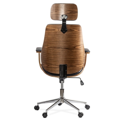 Scaun directorial din piele ecologica OFF 1606 negru