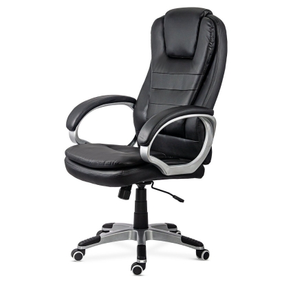 Scaun directorial reglabil pe inaltime pentru birou OFF 201S negru