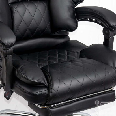 Scaun directorial cu suport de picioare OFF 411 negru