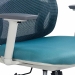 Scaun ergonomic de birou OFF 403 bleu din mesh cu brate reglabile 3D