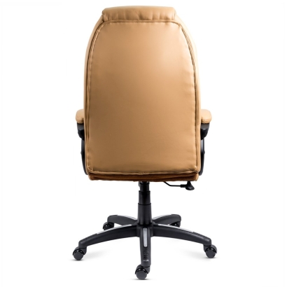 Scaun ergonomic de birou din piele ecologica OFF 356 bej