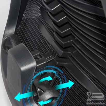 Scaun ergonomic cu spatar rabatabil si suport picioare SYYT 9502 negru