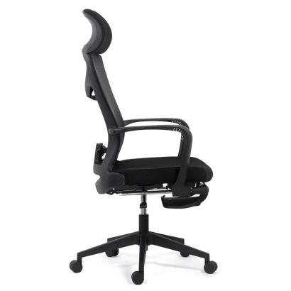 Scaun ergonomic cu spatar rabatabil si suport picioare SYYT 9502 negru