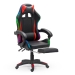 Scaun de gaming negru din piele ecologică cu lumini RGB OFF 303
