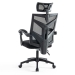 Scaun gaming negru din mesh, ergonomic si rabatabil OFF 434