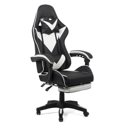 Scaun gaming alb/negru OFF 299