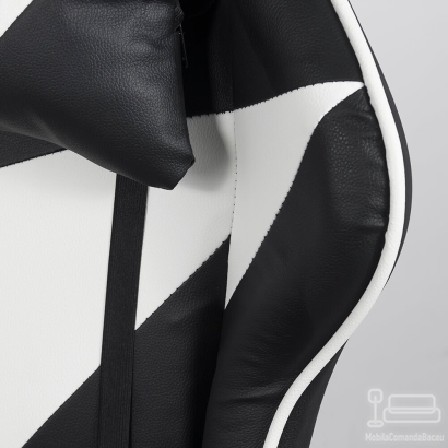 Scaun gaming alb/negru OFF 299