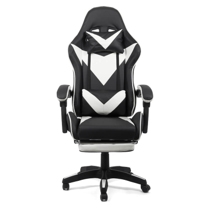 Scaun gaming alb/negru OFF 299