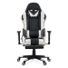 Scaun gaming cu spatar rabatabil si cotiere reglabile OFF 307 alb