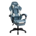 Scaun de gaming bleu OFF 295 din stofa cu spatar rabatabil