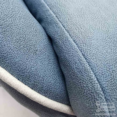 Scaun de gaming bleu OFF 295 din stofa cu spatar rabatabil