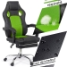 Scaun Gaming de birou cu suport de picioare OFF 3091 verde