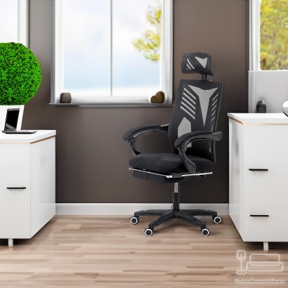 Scaun de birou pentru gaming din mesh OFF 427 negru