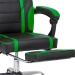 Scaun gaming verde OFF 302 cu suport de picioare si spatar rabatabil