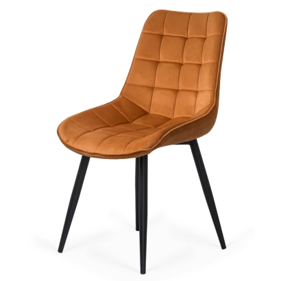 Scaun living catifea BUC 206 portocaliu