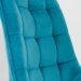 Scaun living din catifea BUC 206 turcoaz