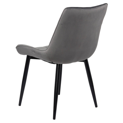 Scaun living din catifea BUC 206 gri