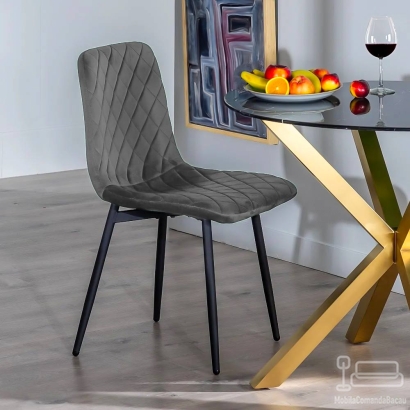 Scaun living catifea BUC 209 gri