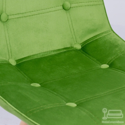 Scaun living catifea BUC 232V verde