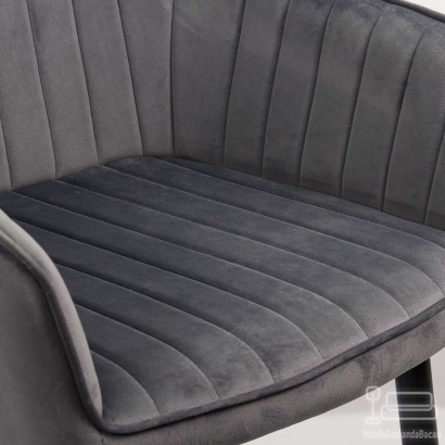 Scaun living catifea BUC 259 gri