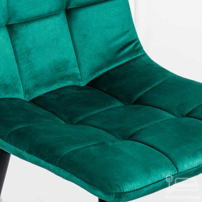 Scaun living din catifea cu design modern BUC 211 verde