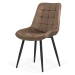 Scaun living din catifea si cadrul metalic  BUC 206 maro
