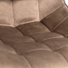 Scaun living din catifea si cadrul metalic  BUC 206 maro