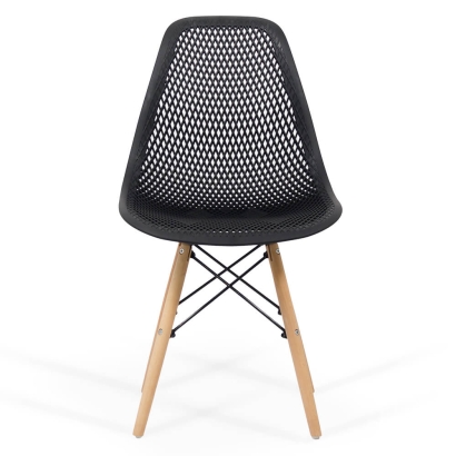 Scaun modern din plastic BUC 254 negru