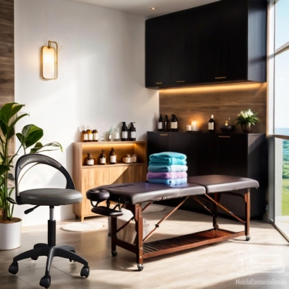 Scaun de birou operativ si rotativ, piele eco OFF 1020 gri