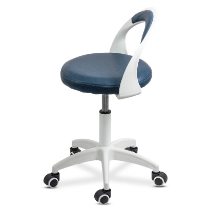 Scaun de birou operativ rotativ din piele eco OFF 1021 albastru