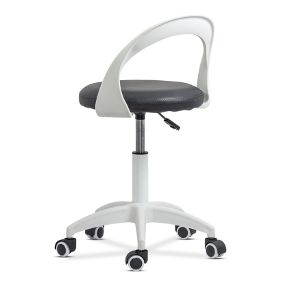 Scaun de birou operativ rotativ din piele eco OFF 1021 gri