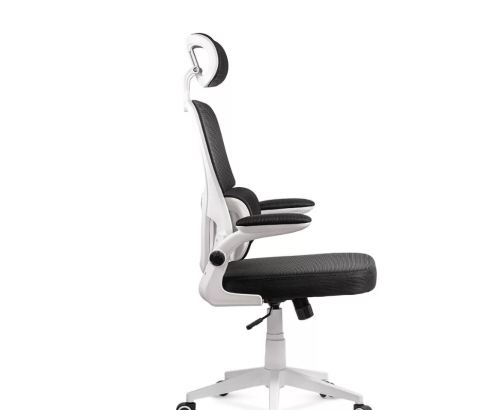 Scaun ergonomic pentru birou cu suport lombar si brate rabatabile OFF 432 negru