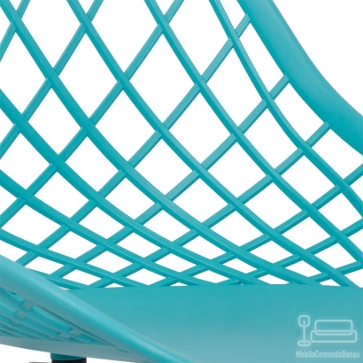 Scaun modern din plastic BUC 220 turcoaz