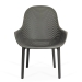 Scaun terasa gri din plastic cu cadru rezistent HRC 593