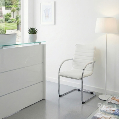 Scaune asteptare OFF 835 alb