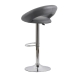 Scaun bar, înălțime reglabilă, rotativ, suport picioare, piele ecologica, gri, ABS 151