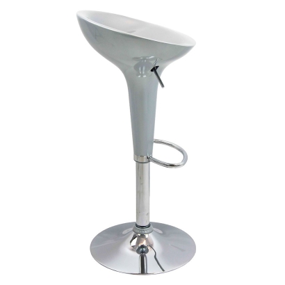 Scaun bar, înălțime reglabilă, rotativ, suport picioare, plastic ABS, gri, ABS 101