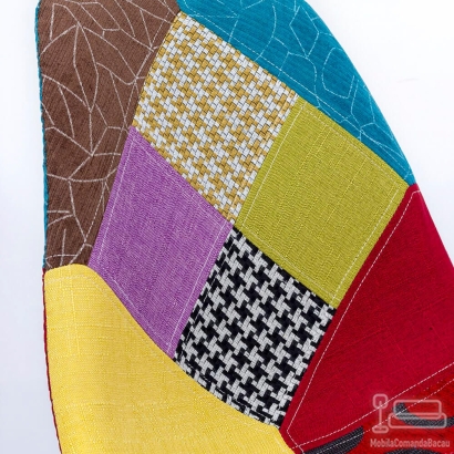 Scaune living tapitat BUC 232C multicolor