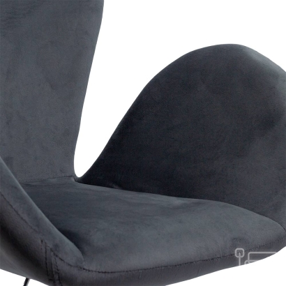 Scaune de relaxare din catifea REL 406 gri