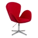 Scaune de relaxare din catifea REL 406 rosu