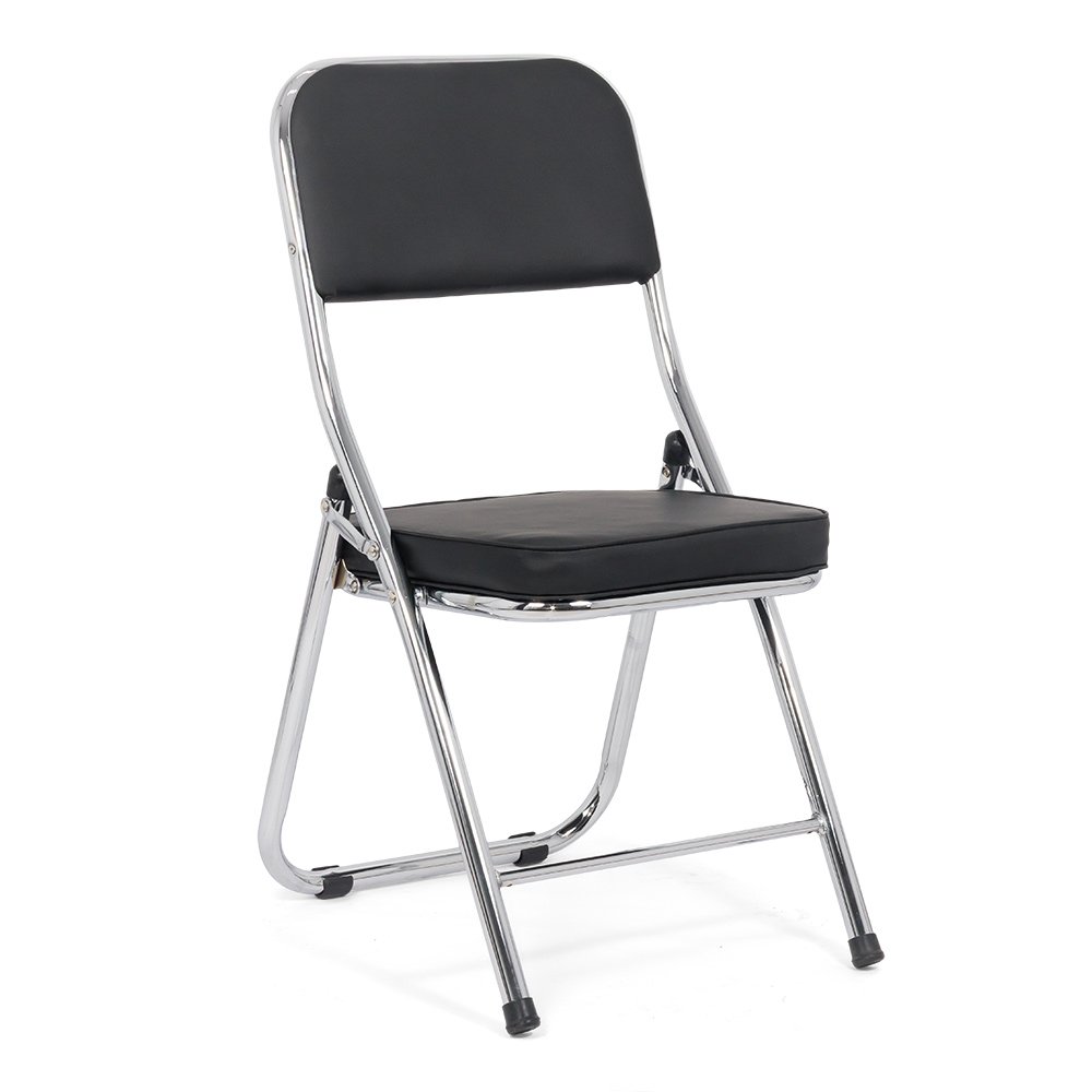 Scaun pliant cu tapiterie piele ecologica HRC 607 Negru