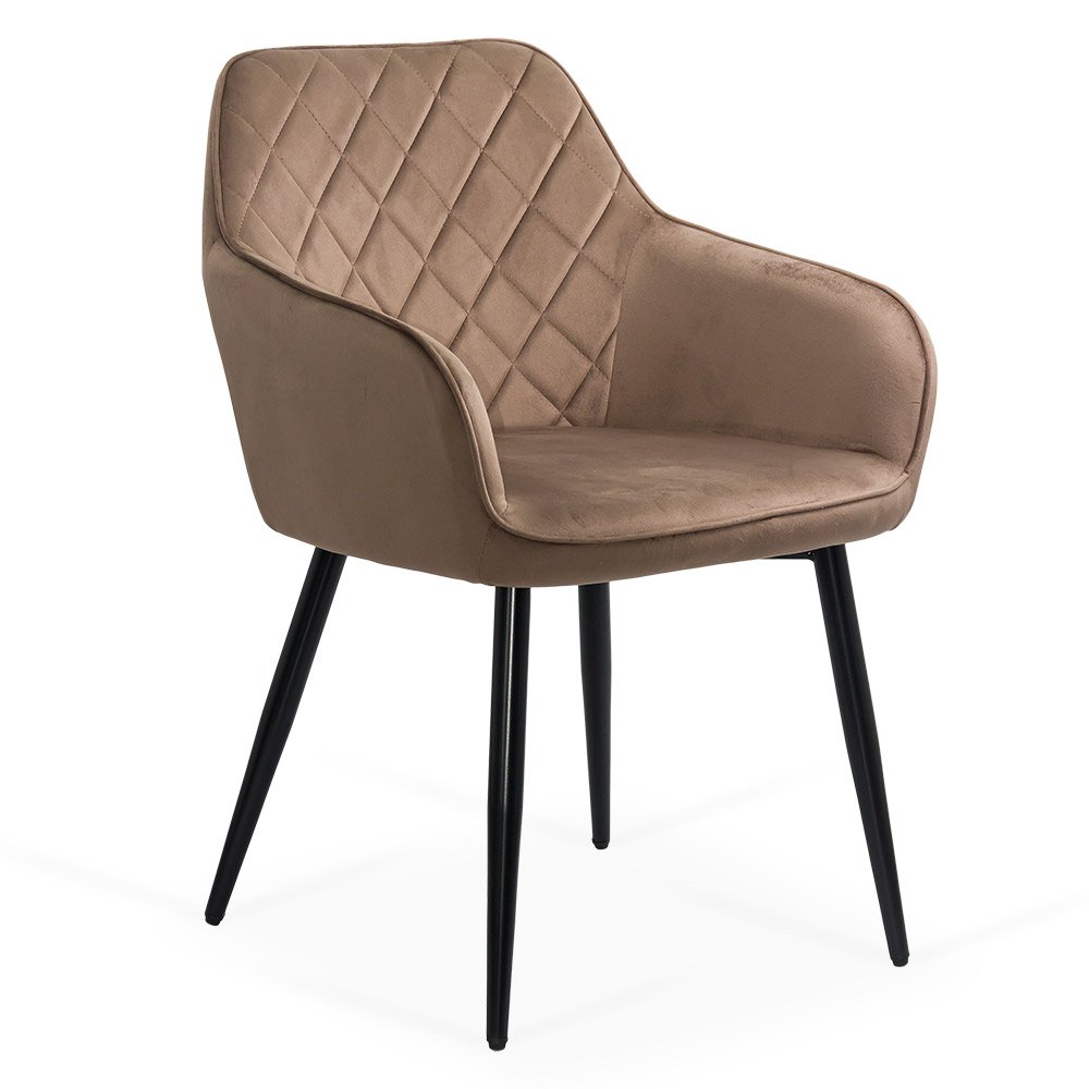 Scaun dining maro din catifea elegant si confortabil cu picioare stabile BUC 258