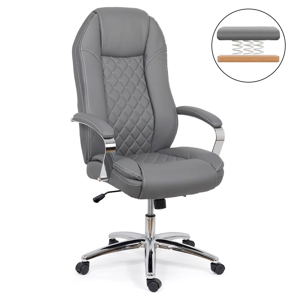 Scaun directorial cu arcuri rezistent 150 KG OFF 313 gri