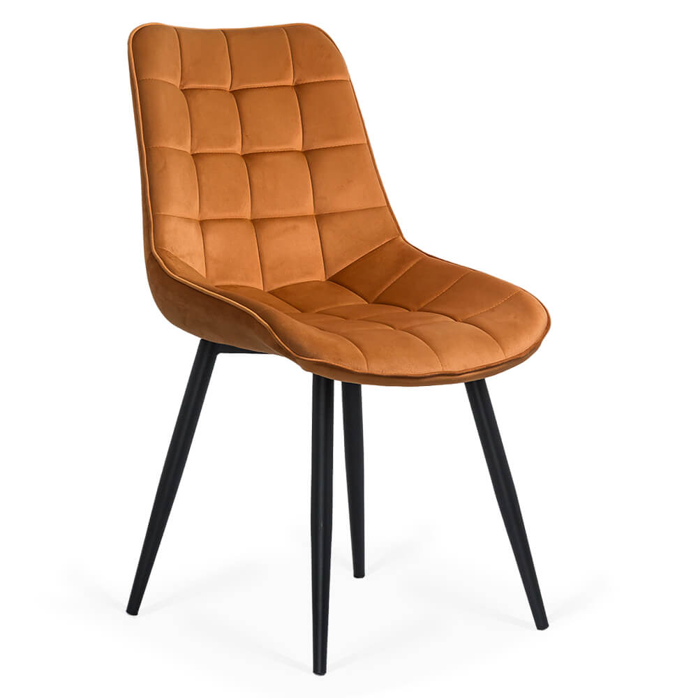 Scaun living catifea BUC 206 portocaliu